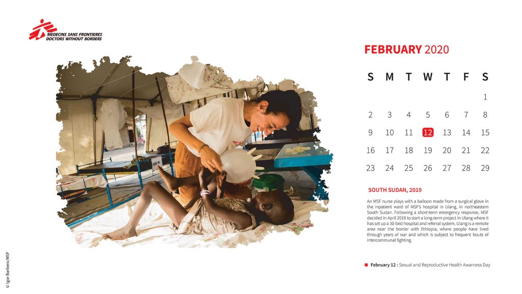 MSF 2020 Calendar Médecins Sans Frontières(MSF)/Doctors Without Borders
